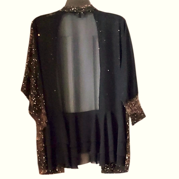 SOLD - Royal Underground Embellished Chiffon Cardigan M - Picture 5 of 5
